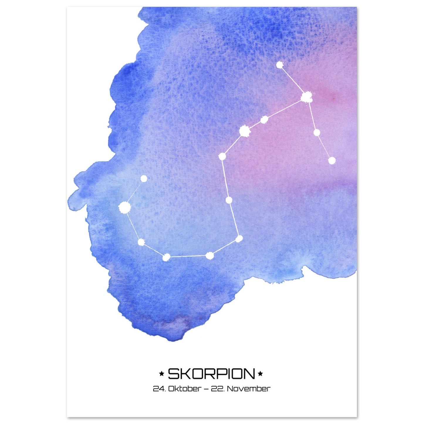 Poster Classic Matt - Sternzeichen Skorpion