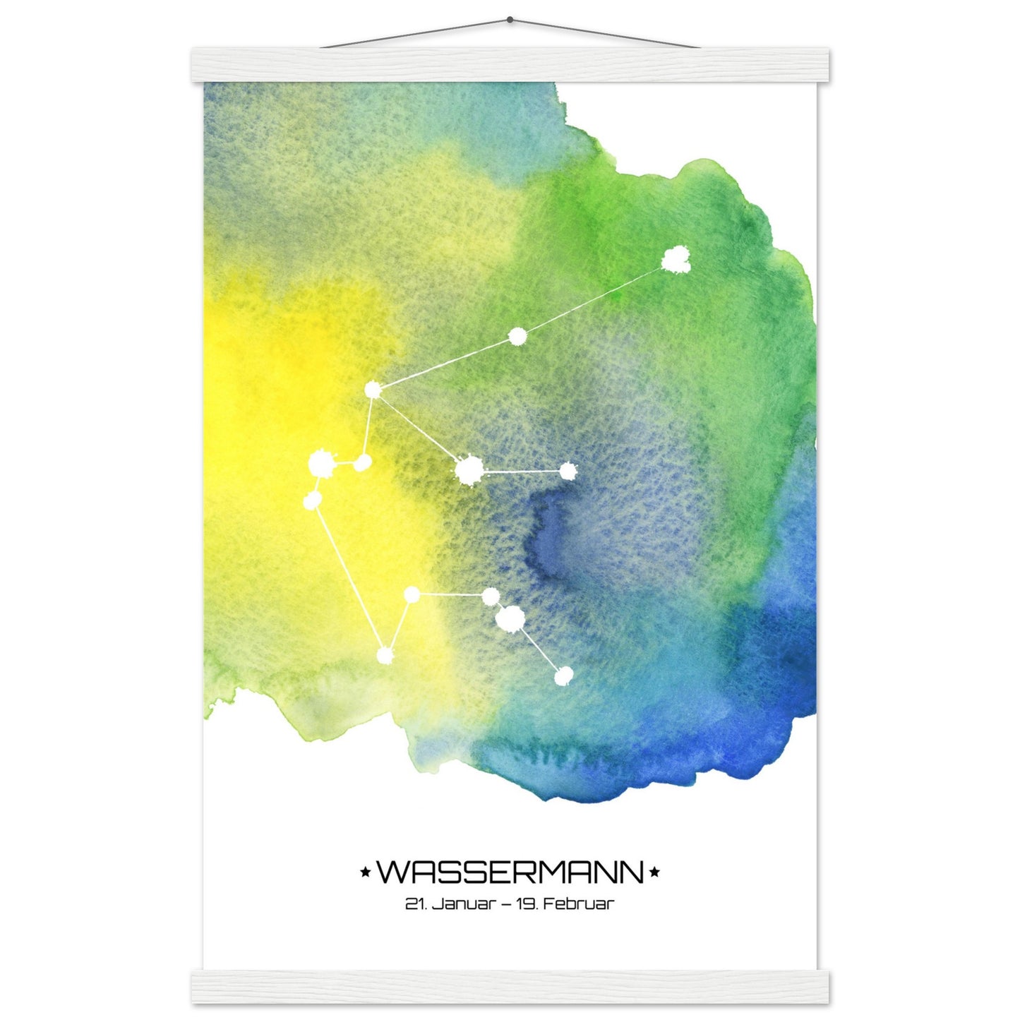 Poster Classic Matt mit Leiste - Sternzeiche Wassermann