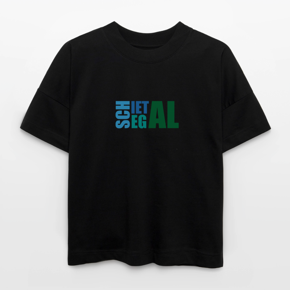 Unisex Oversize Bio-T-Shirt -Schietegal - Schwarz