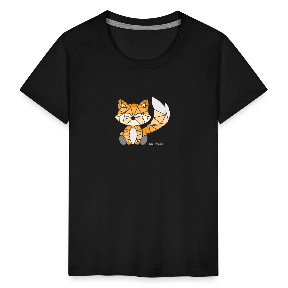 Kinder Premium T-Shirt - De Voss (weiss) - Schwarz