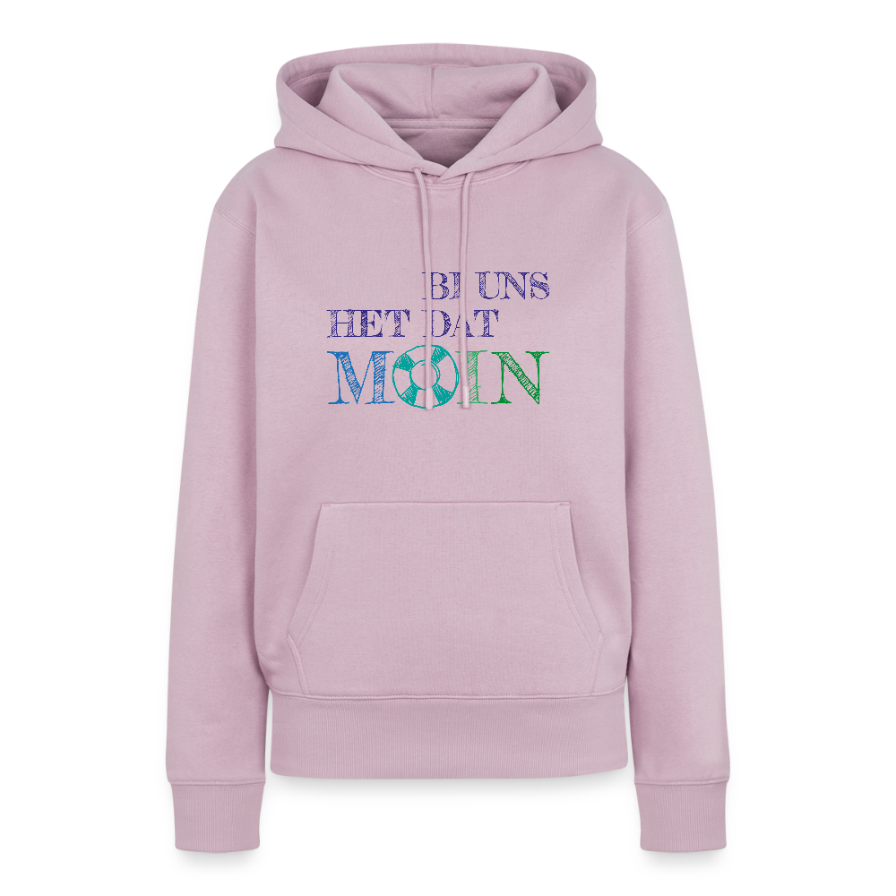 Damen Premium Hoodie - Bi uns het dat Moin - Altrosa