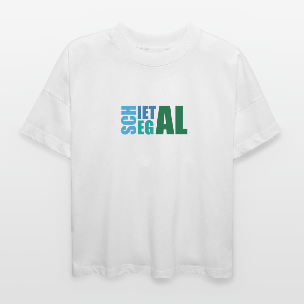 Unisex Oversize Bio-T-Shirt -Schietegal - Weiß