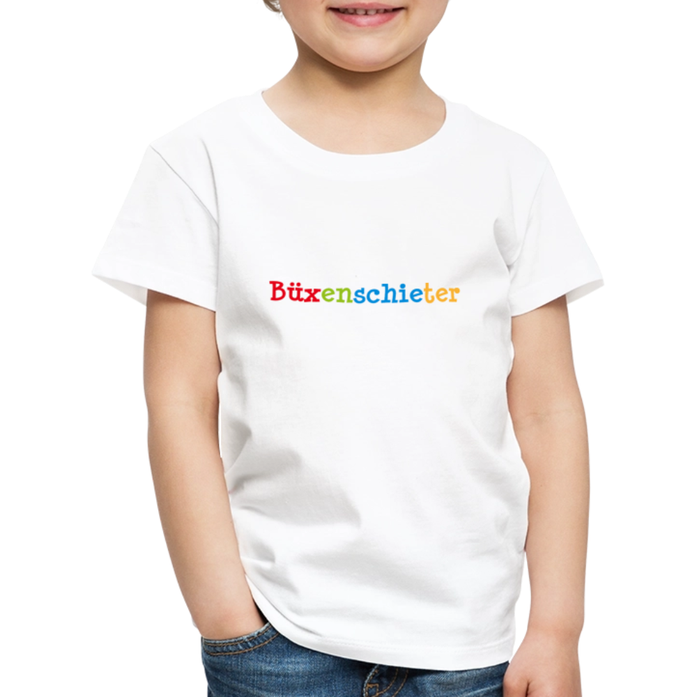 Kinder Premium T-Shirt - Büxenschieter - Weiß