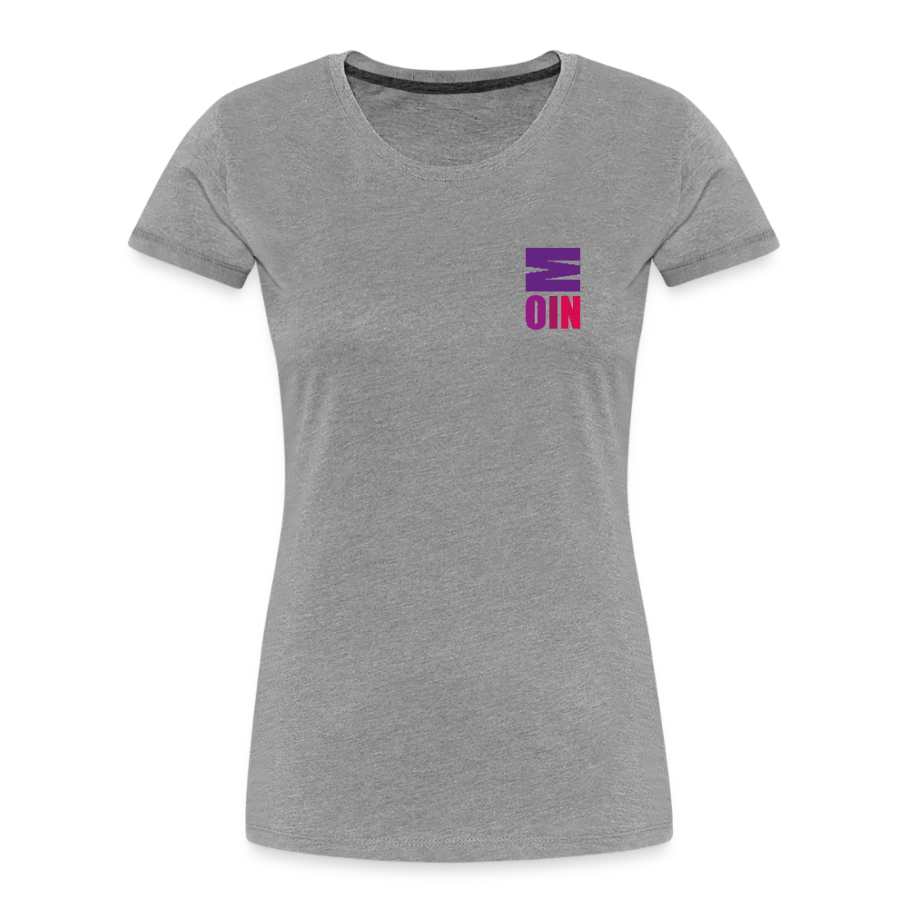 Frauen Premium Bio T-Shirt - Moin - Grau meliert