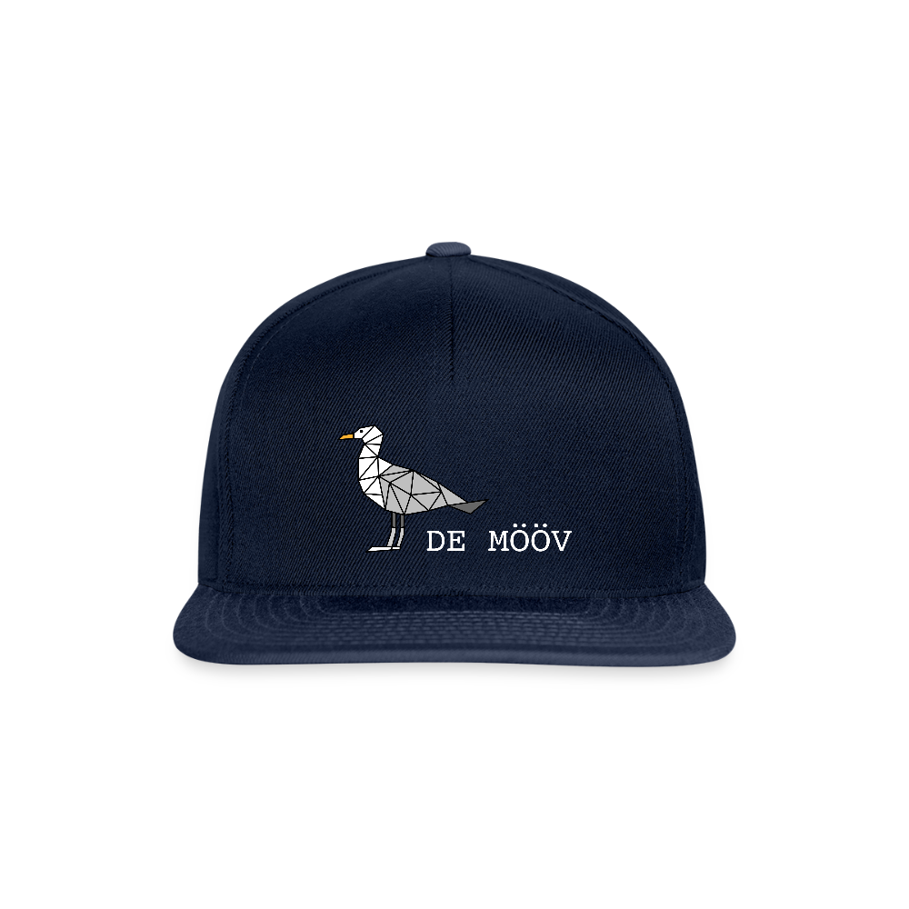 Snapback Cap - de Mööv (weiss) - Navy/Navy