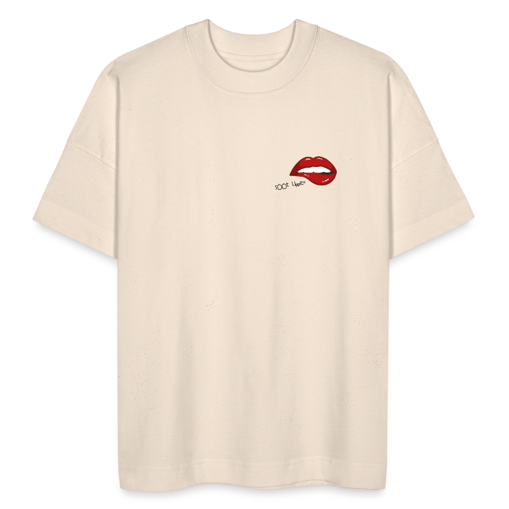 Unisex Oversize Bio-T-Shirt - sööt Lippen - Naturweiß