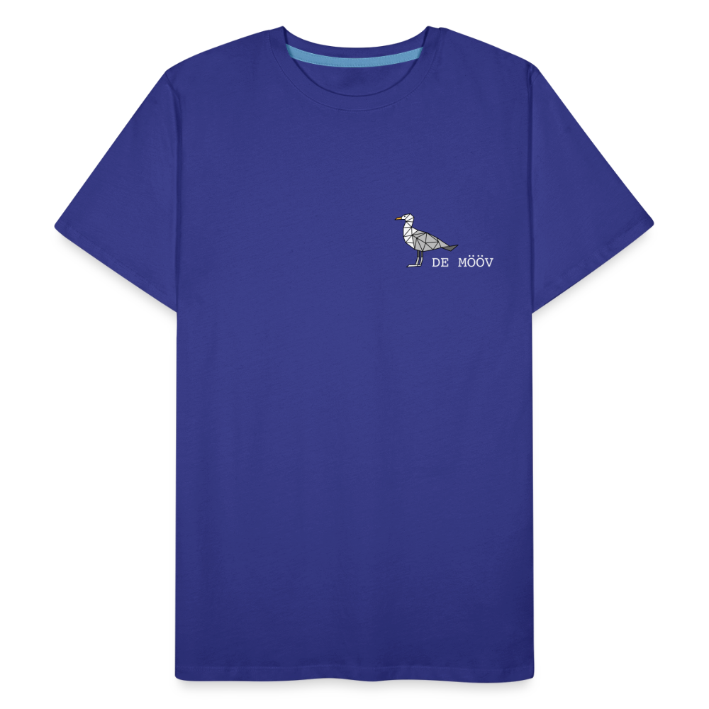Männer Premium Bio T-Shirt - de mövv (weiss) - Königsblau