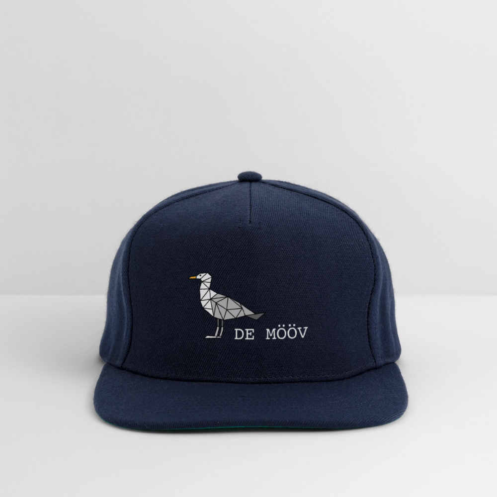 Snapback Cap - de Mööv (weiss) - Navy/Navy