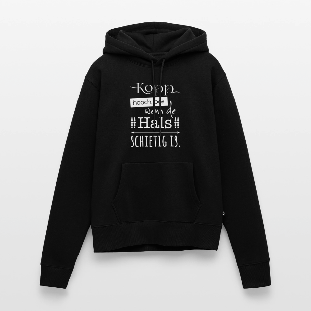 Damen Premium Hoodie - Kopp hooch (weiss) - Schwarz