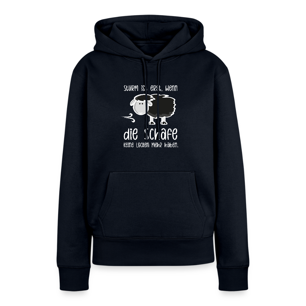 Damen Premium Hoodie - Schaf (weiss) - Navy