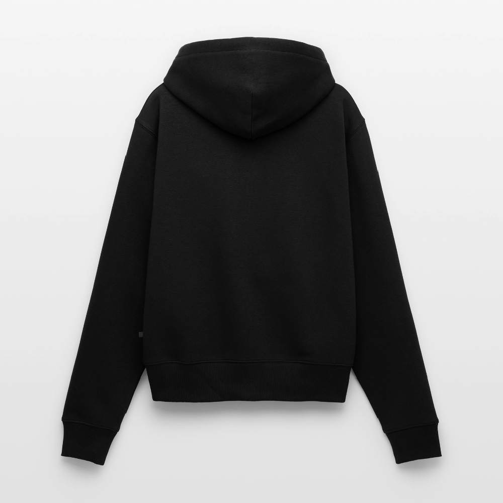 Frauen Premium Kapuzenjacke - de Mööv (weiss) - Schwarz