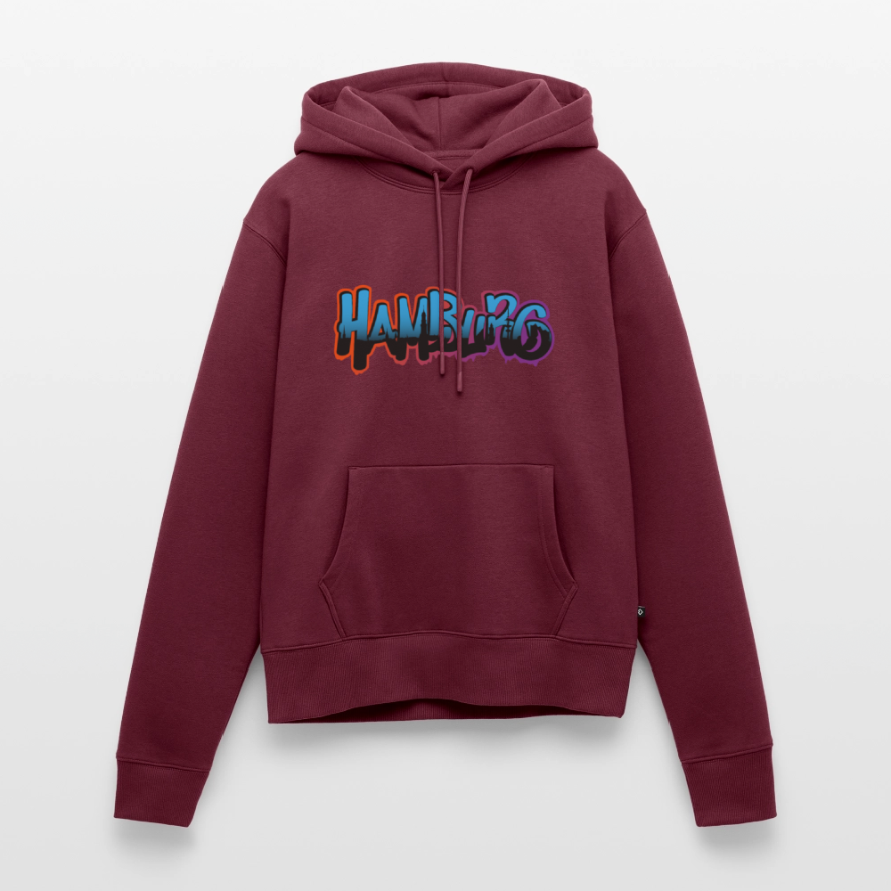 Damen Premium Hoodie - Hamburg - Burgunderrot