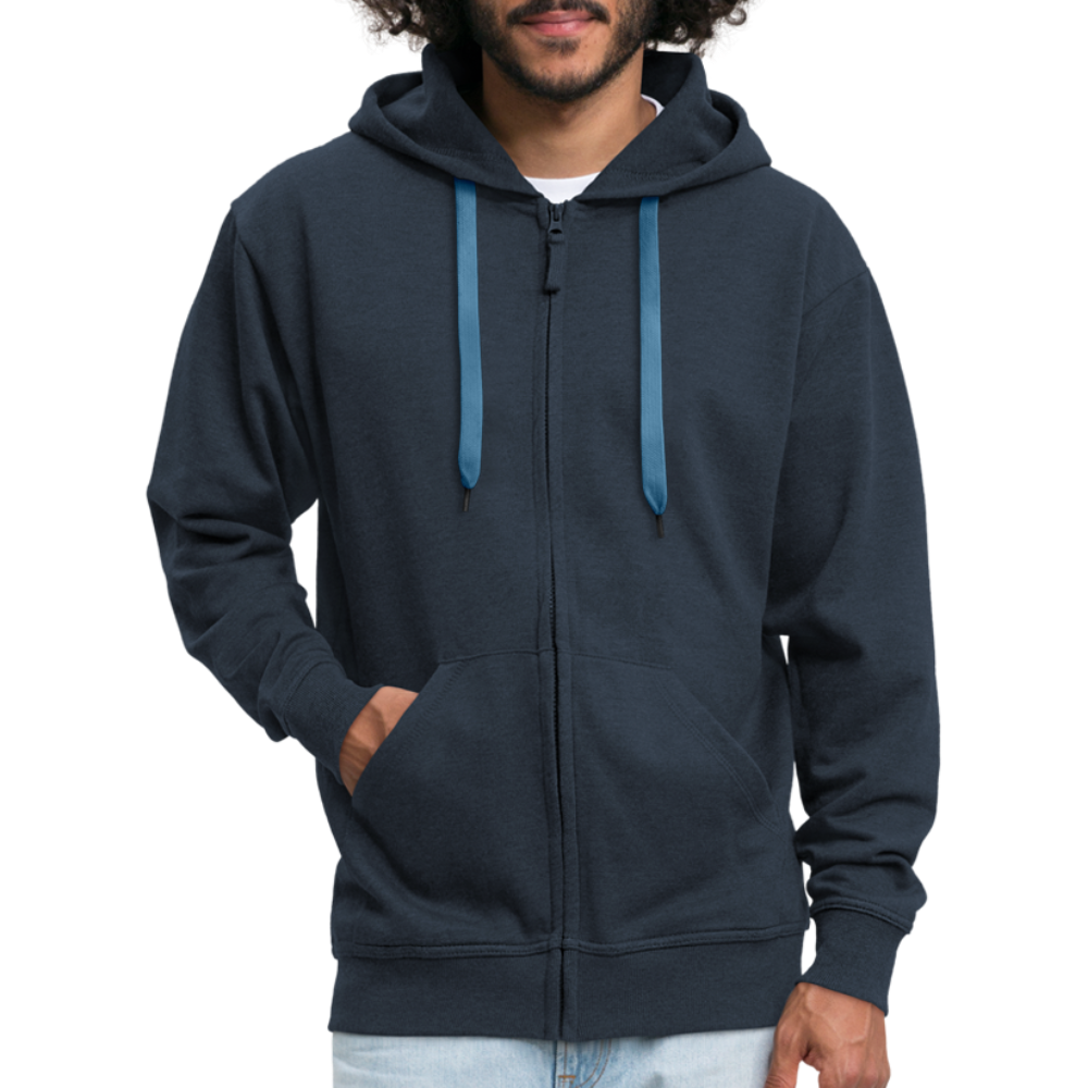 Männer Premium Kapuzenjacke - Waterkant - Navy