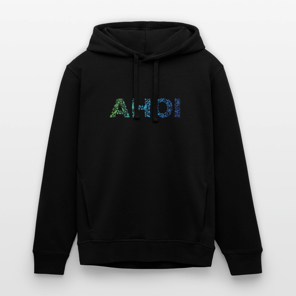Unisex Bio-Hoodie - Ahoi doodles - Schwarz