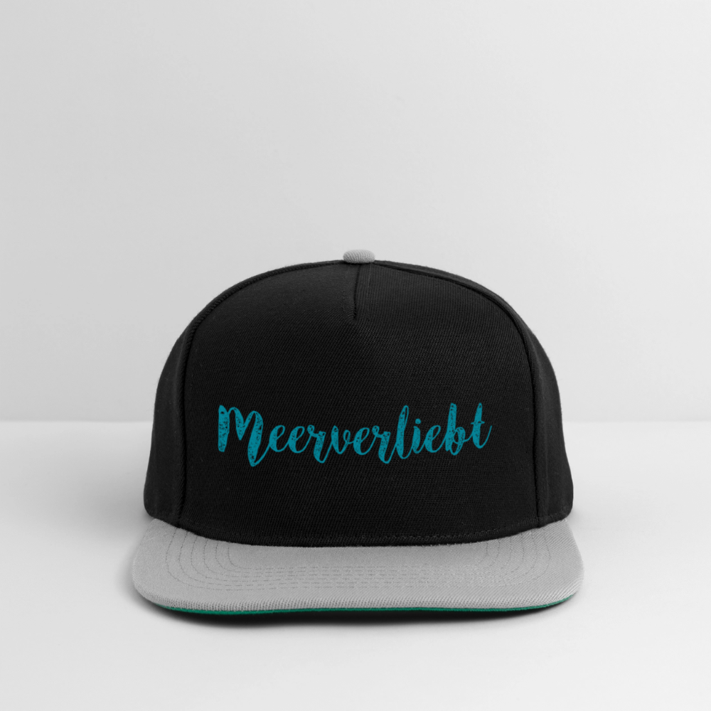 Snapback Cap - Meerverliebt - Schwarz/Grau