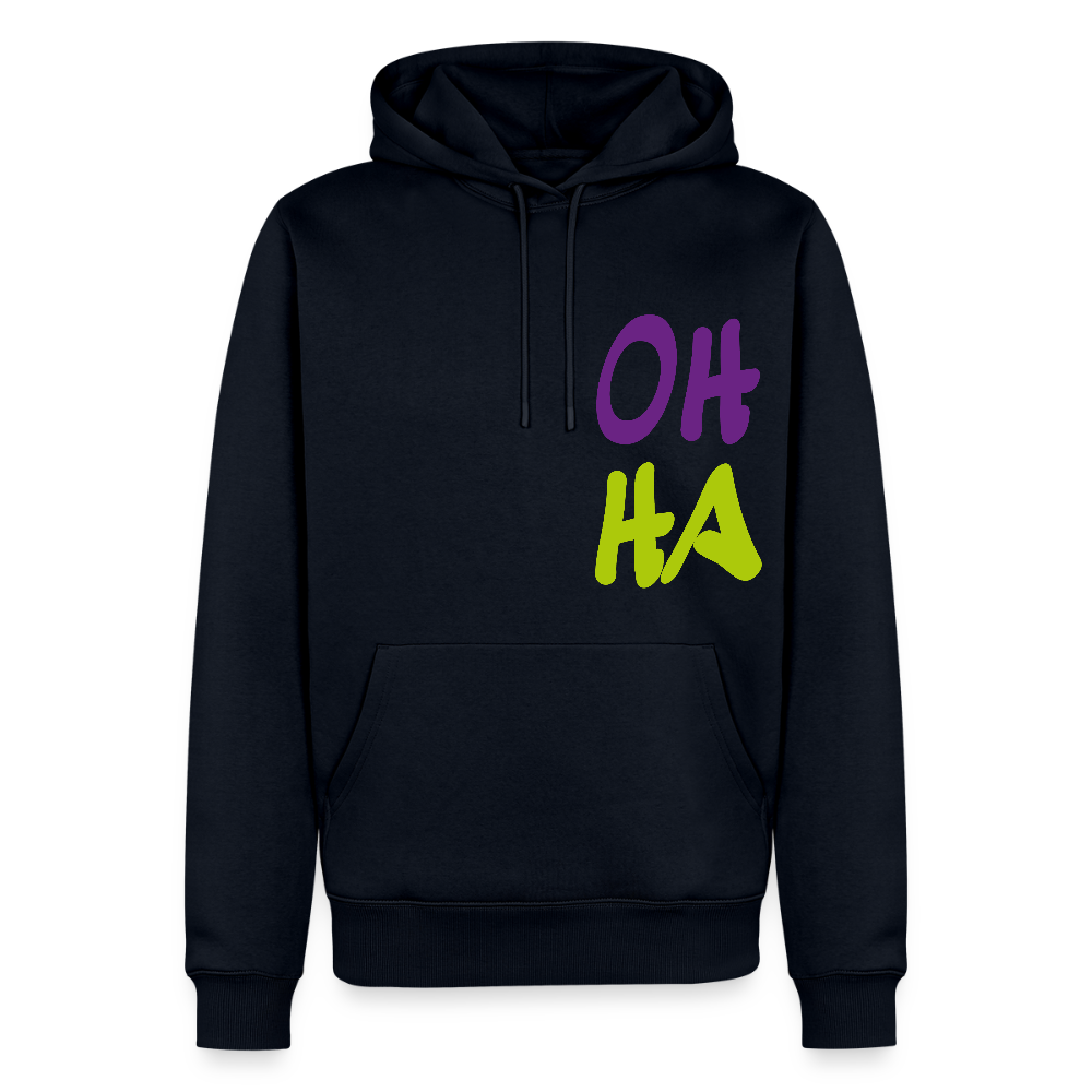 Herren Premium Hoodie - Oh ha - Navy