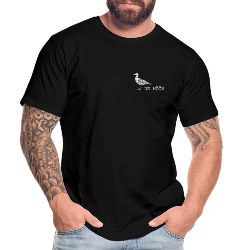 Männer Premium Bio T-Shirt - de mövv (weiss) - Schwarz