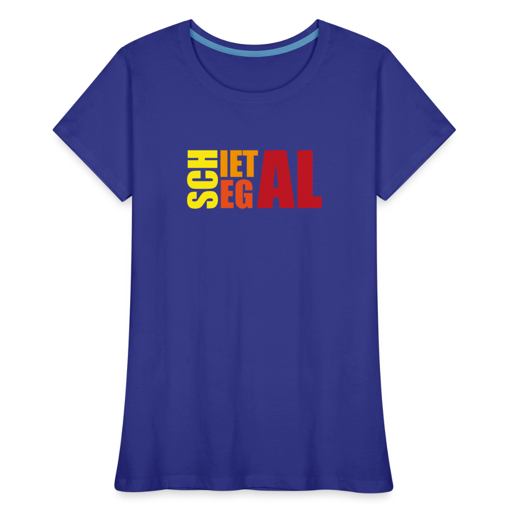 Frauen Premium Bio T-Shirt - Schietegal - Königsblau