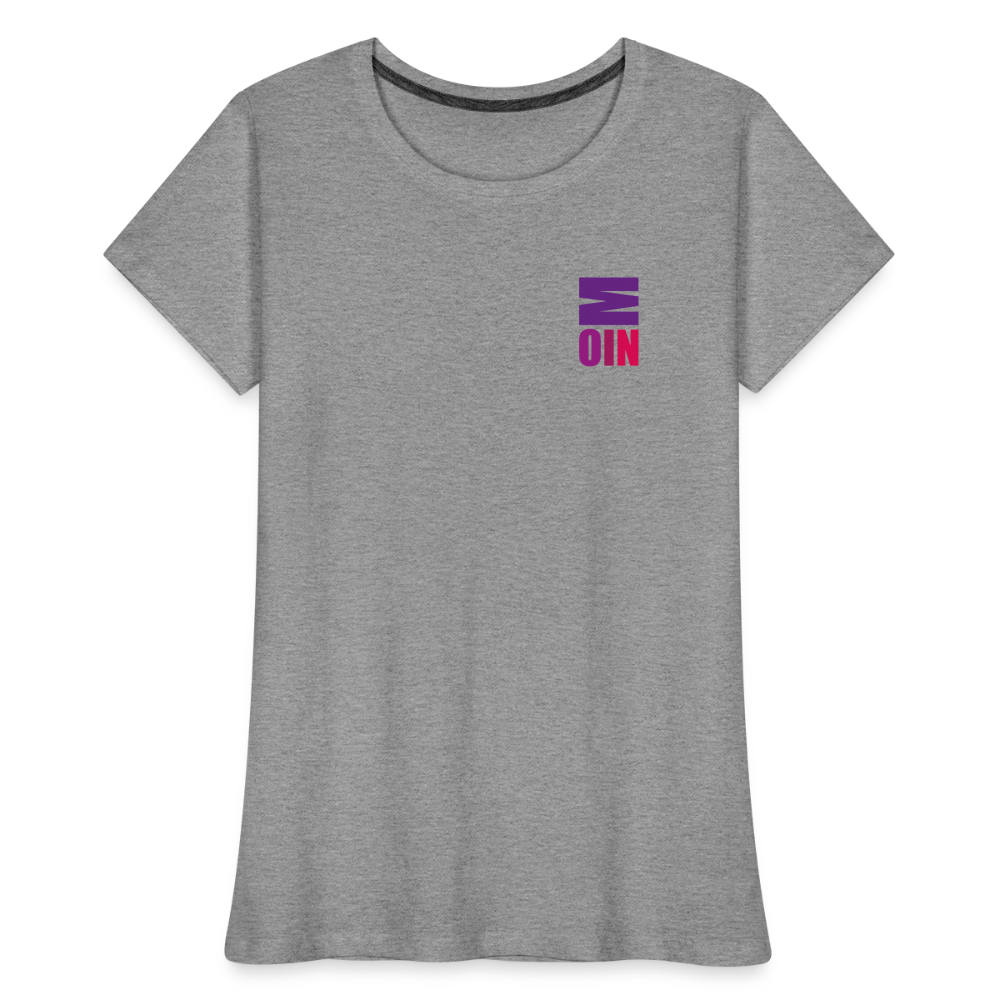 Frauen Premium Bio T-Shirt - Moin - Grau meliert