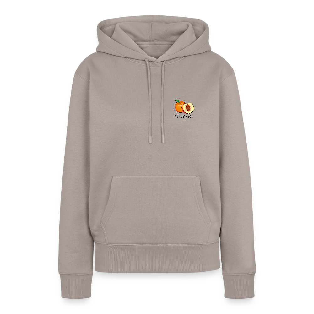 Damen Premium Hoodie - Plüschappel - Taupe