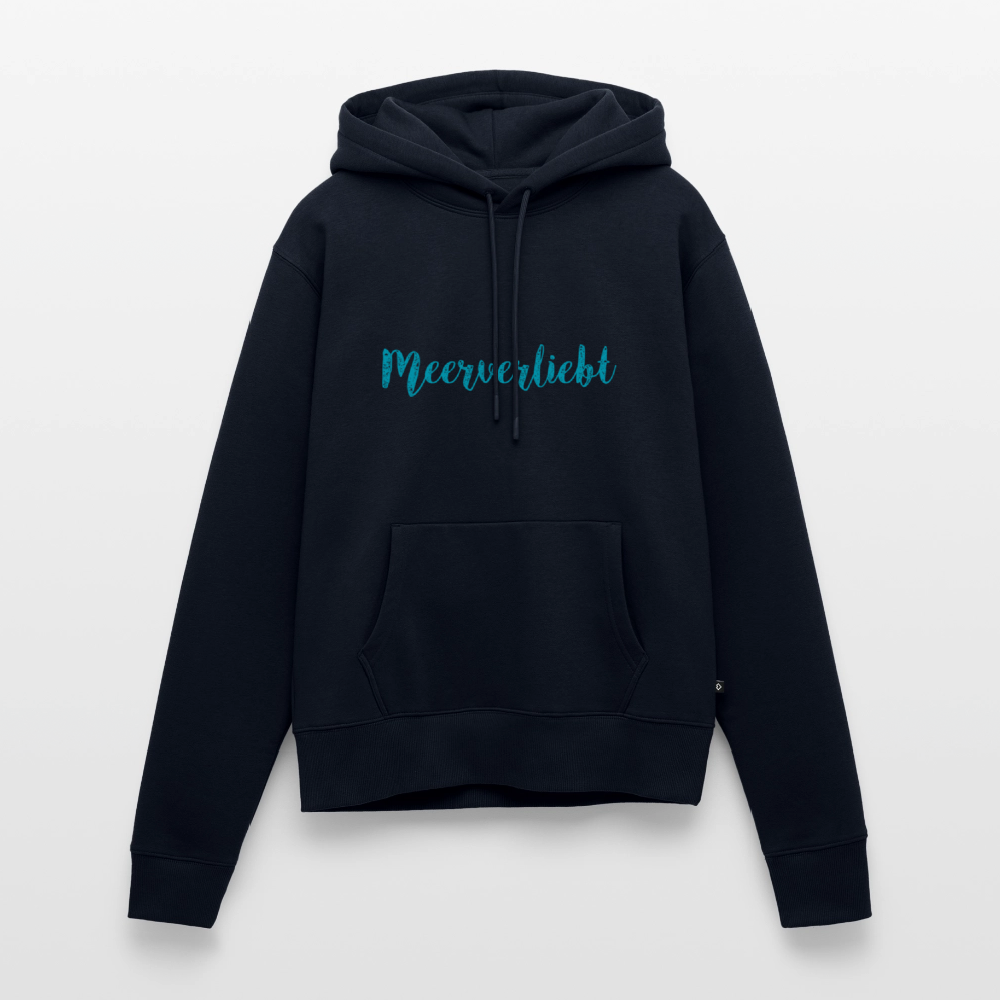 Damen Premium Hoodie - Meerverliebt - Navy