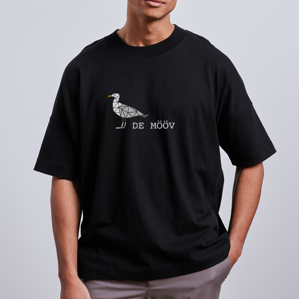 Unisex Oversize Bio-T-Shirt - de Mööv (weiss) - Schwarz