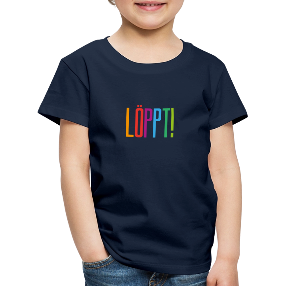 Kinder Premium T-Shirt - Löppt! - Navy