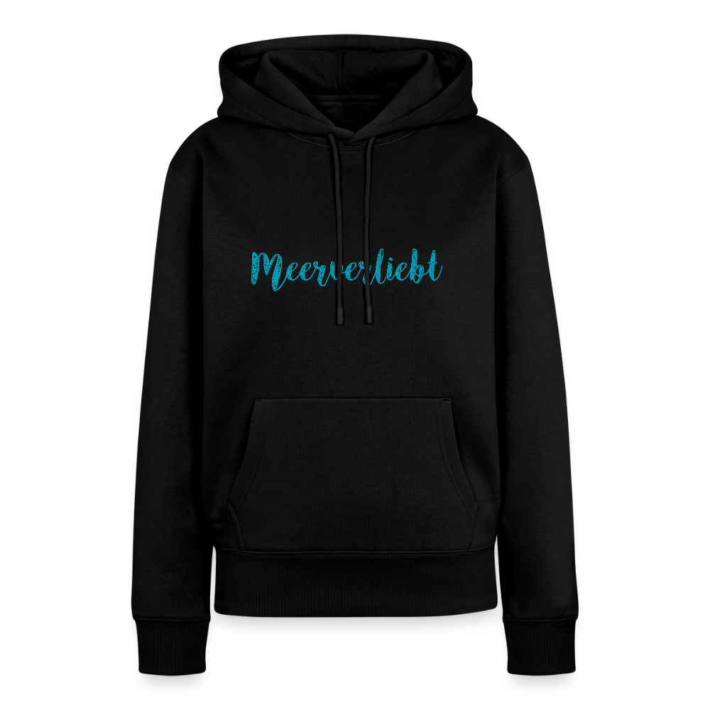 Damen Premium Hoodie - Meerverliebt - Schwarz