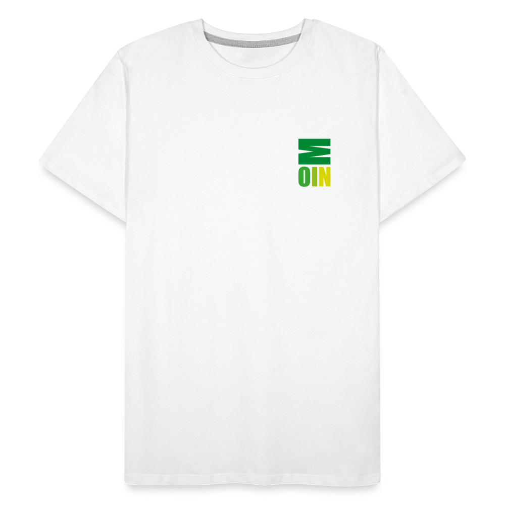 Männer Premium Bio T-Shirt - Moin - Weiß
