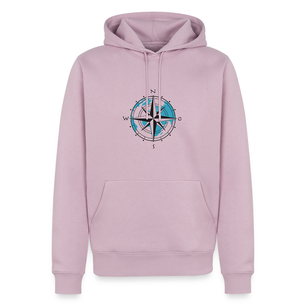 Herren Premium Hoodie - Kompass - Altrosa