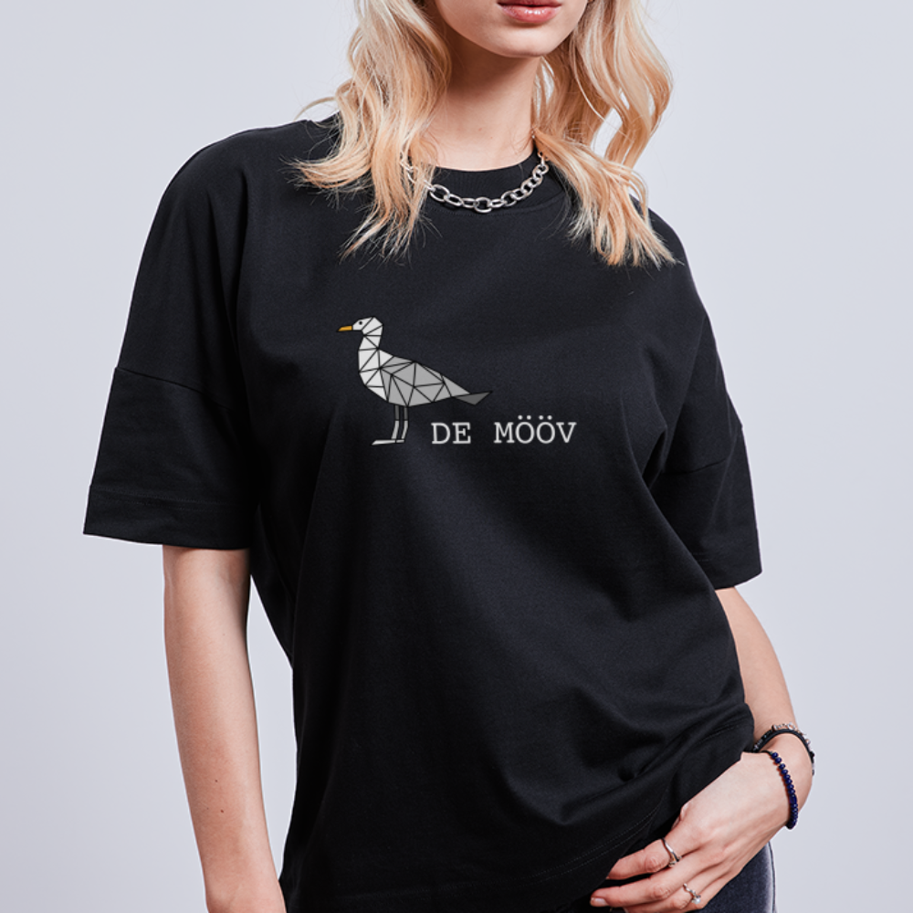 Unisex Oversize Bio-T-Shirt - de Mööv (weiss) - Schwarz
