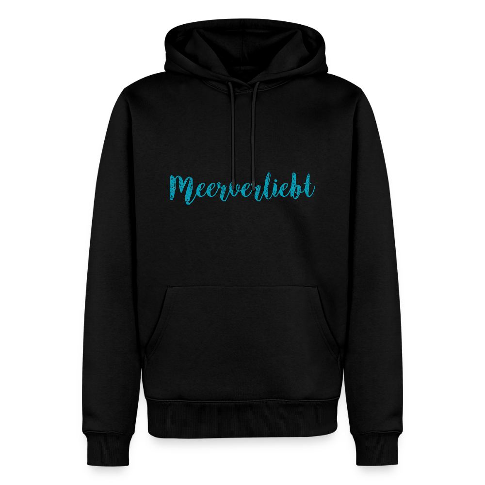 Herren Premium Hoodie - Meeverliebt - Schwarz