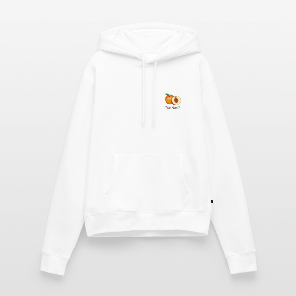Damen Premium Hoodie - Plüschappel - Weiß