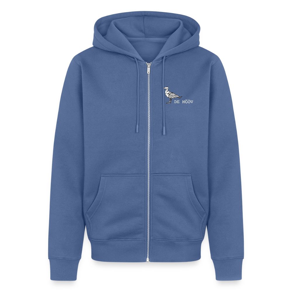 Herren Premium Kapuzenjacke - de Mööv (weiss) - Taubenblau