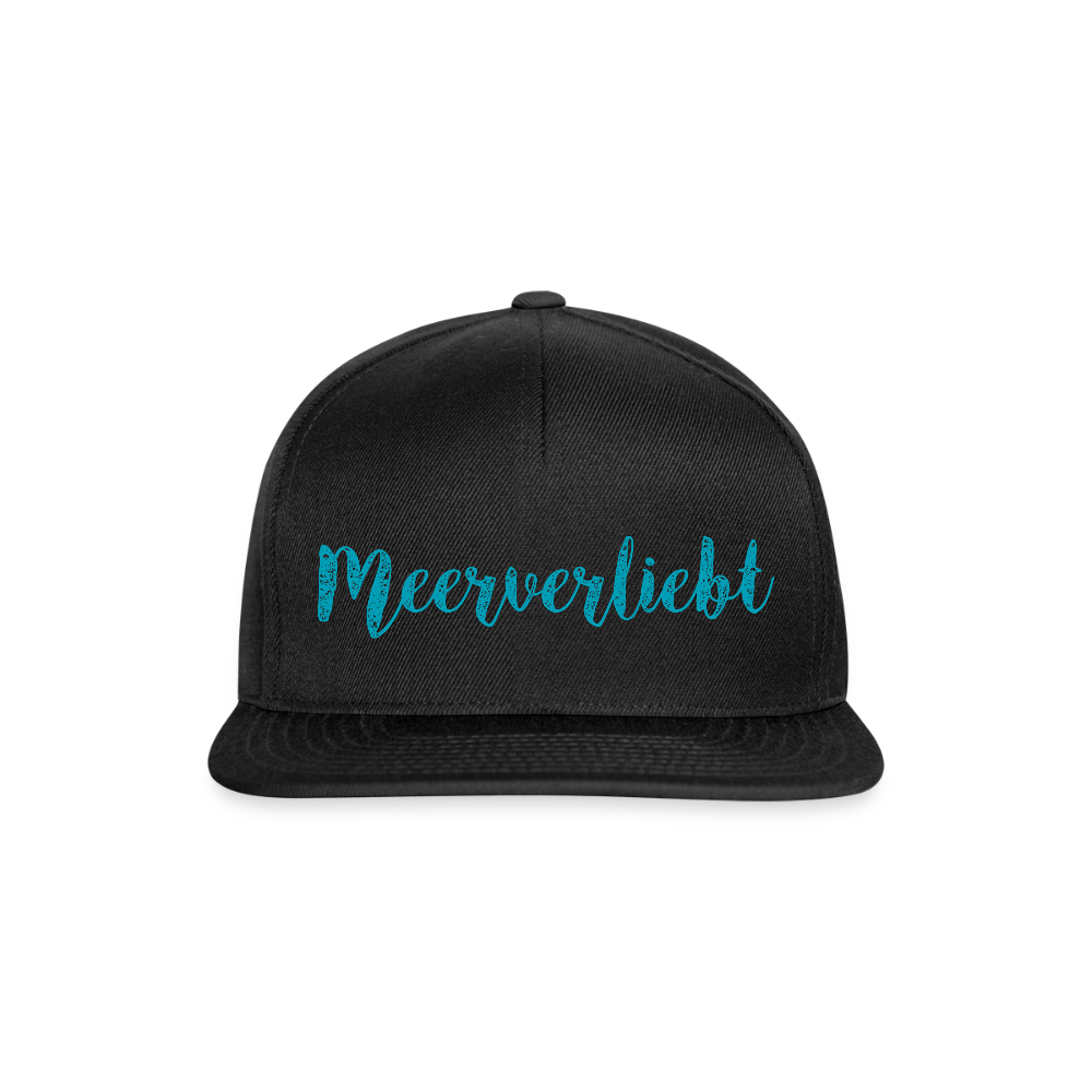 Snapback Cap - Meerverliebt - Schwarz/Schwarz