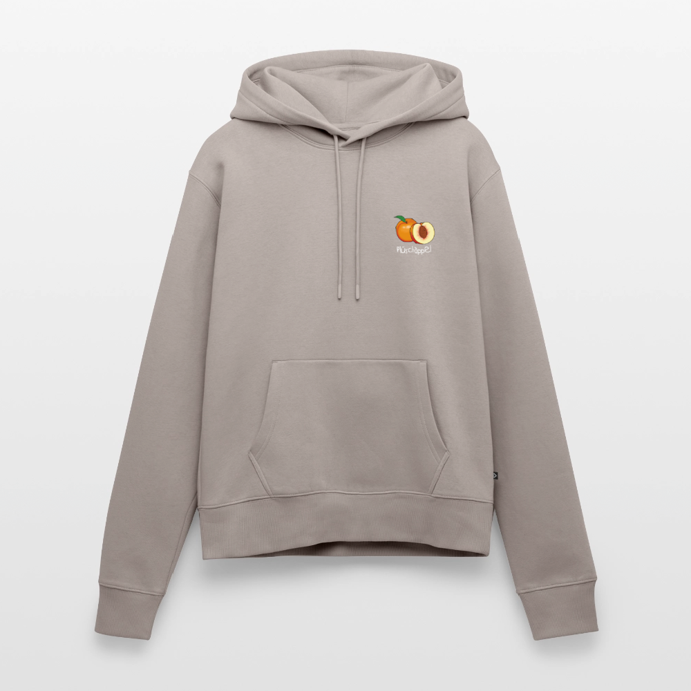 Damen Premium Hoodie - Plüschappel (weiß) - Taupe