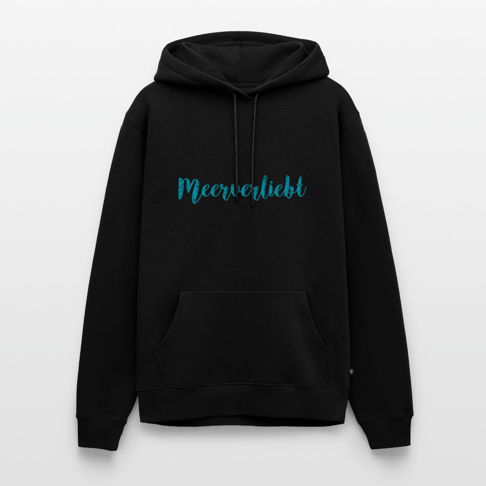 Herren Premium Hoodie - Meeverliebt - Schwarz