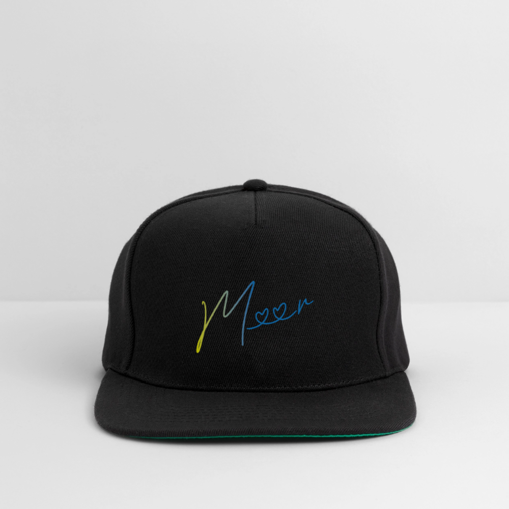 Snapback Cap - Meer - Schwarz/Schwarz
