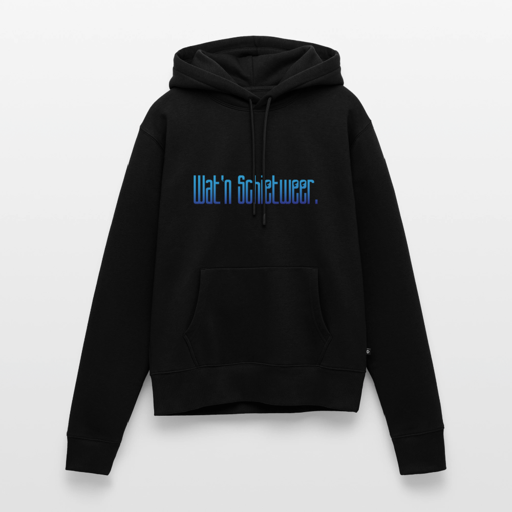 Damen Premium Hoodie - wat'n Schietweer - Schwarz