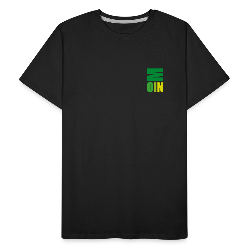 Männer Premium Bio T-Shirt - Moin - Schwarz