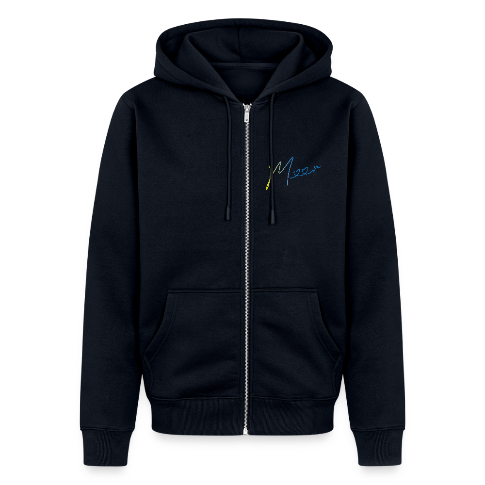 Männer Premium Kapuzenjacke - Meer - Navy