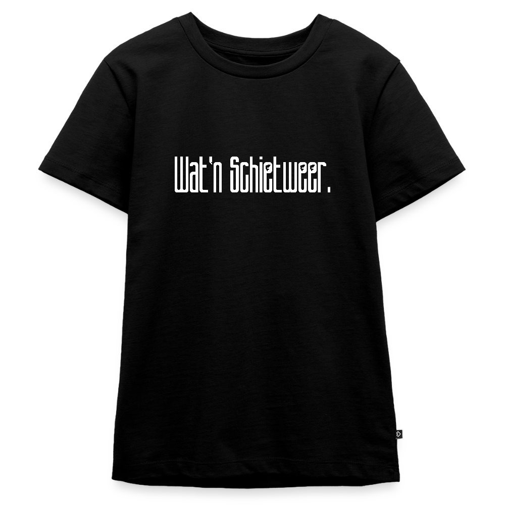 Teenager Premium T-Shirt - wat'n Schietweer (weiss) - Schwarz