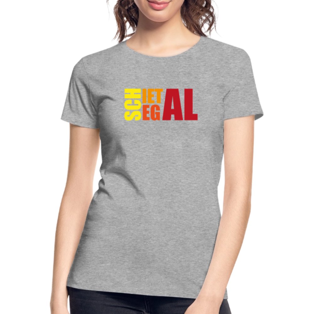 Frauen Premium Bio T-Shirt - Schietegal - Grau meliert