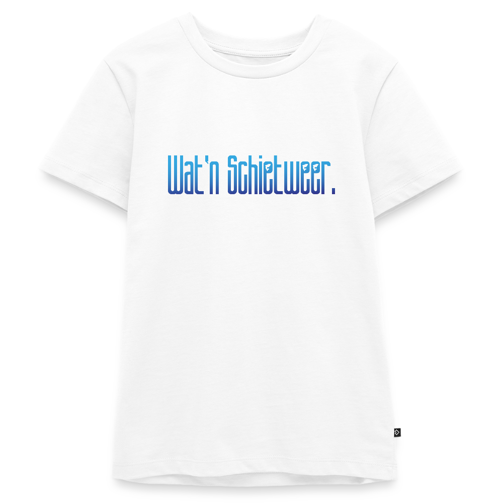 Teenager Premium T-Shirt - wat'n Schietweer - Weiß