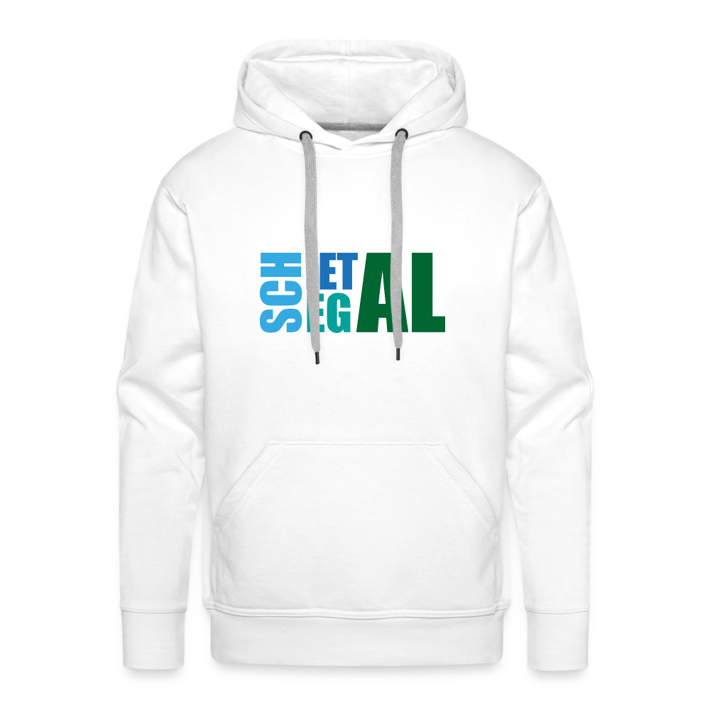 Männer Premium Hoodie - Schietegal - Weiß