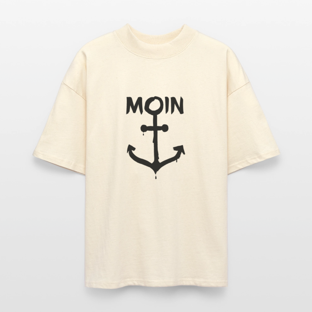 Unisex Oversize Bio-T-Shirt - Moin Anker - Weißgrau