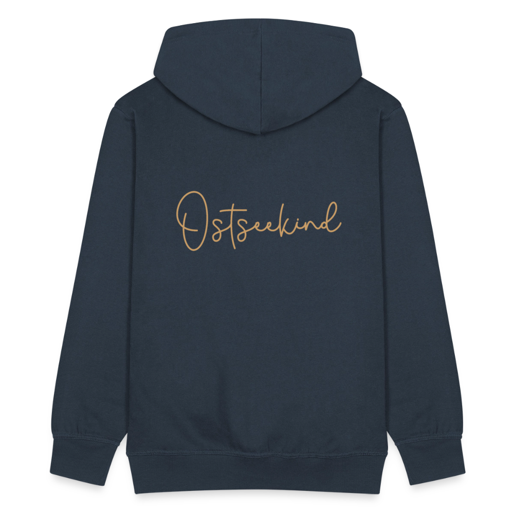 Männer Premium Kapuzenjacke - Ostseekind - Navy