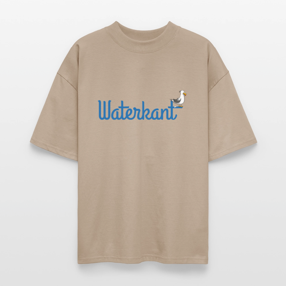 Unisex Oversize Bio-T-Shirt - Waterkant - Steingrau