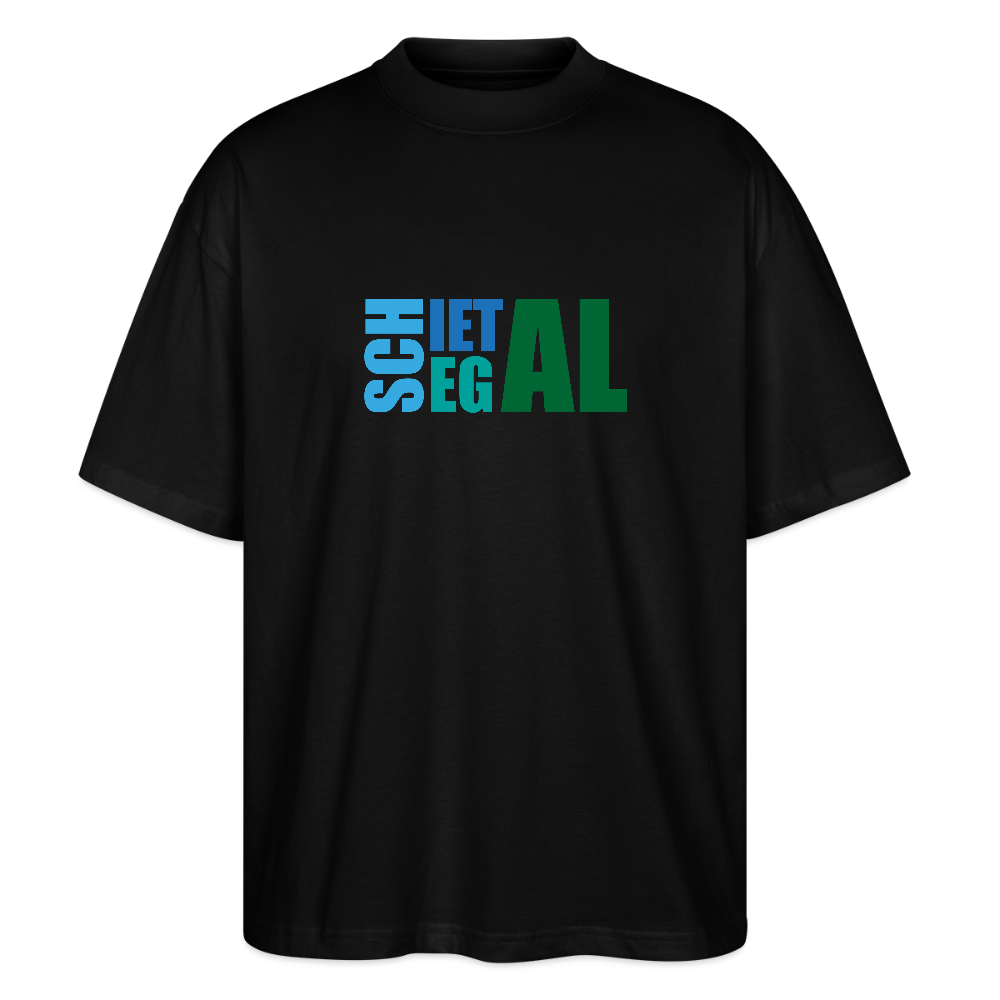 Unisex Oversize Bio-T-Shirt -Schietegal - Schwarz