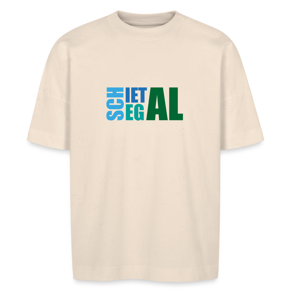 Unisex Oversize Bio-T-Shirt -Schietegal - Naturweiß